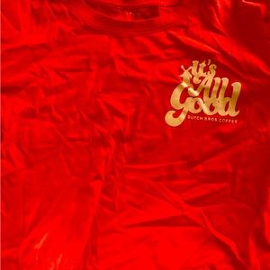 It’s all good orange Dutch bros tee